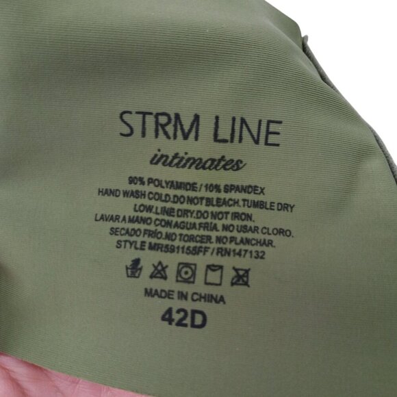 Strm Line Intimates Green Wireless Multiway Bra Size 42D Stretch Lined - Picture 6 of 10